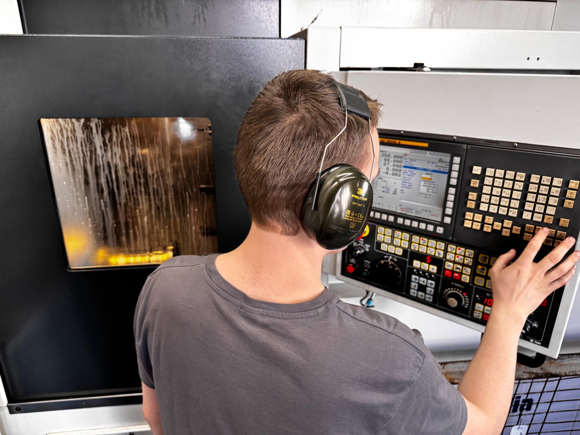 Bedienung einer CNC-Anlage